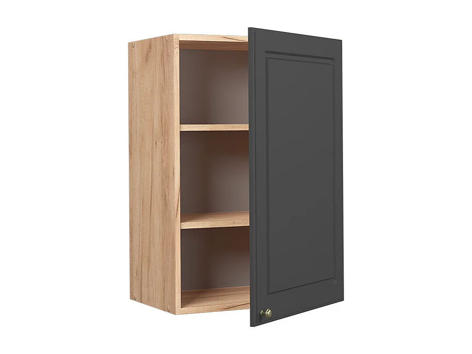 Elément haut de cuisine anthracite-or 50x34.1x72 fame-line