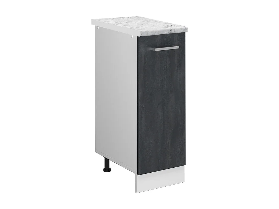 Meuble de cuisine béton noir 30x60x81.6 r-line