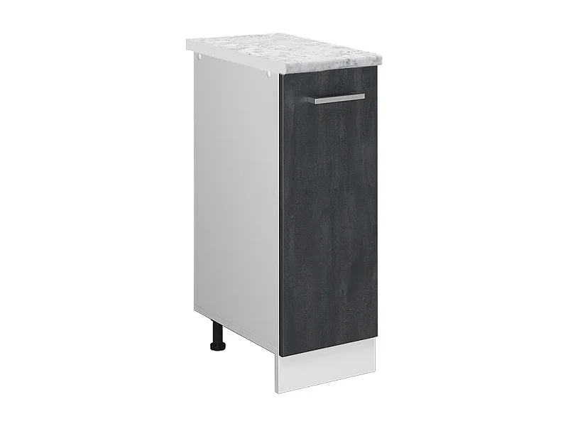 Meuble de cuisine béton noir 30x60x81.6 r-line