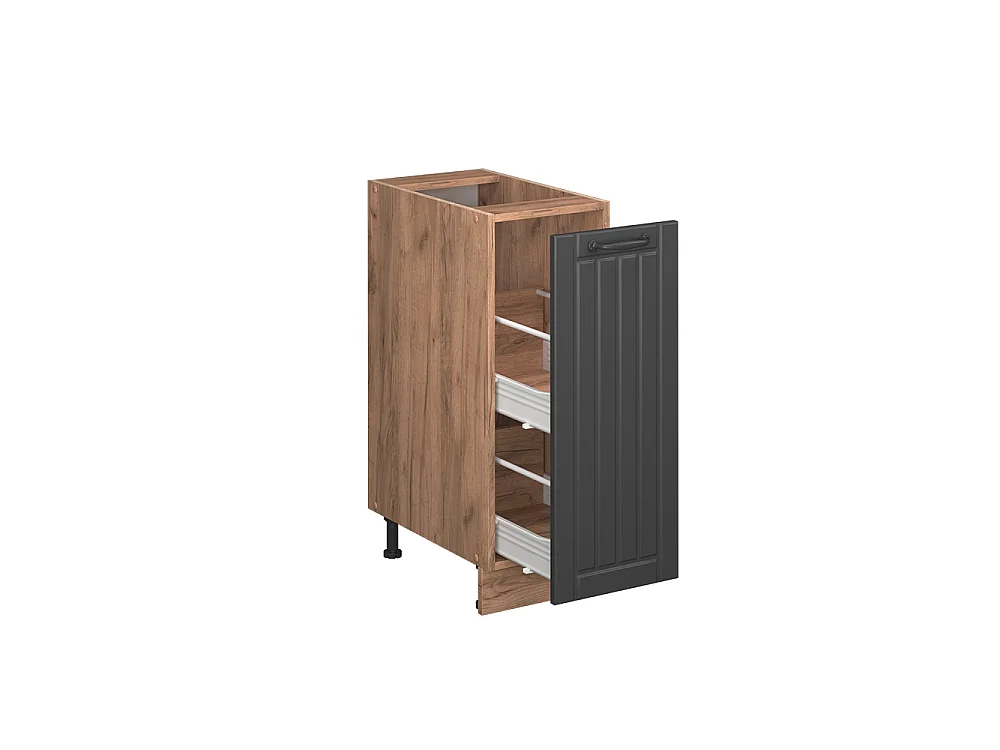 Meuble de cuisine gris foncé 30x51.6x82 fame-line