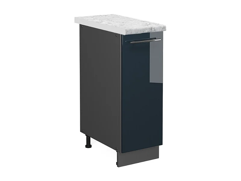 Armario de farmacia azul oscuro alto brillo 30x60x82 fame-line