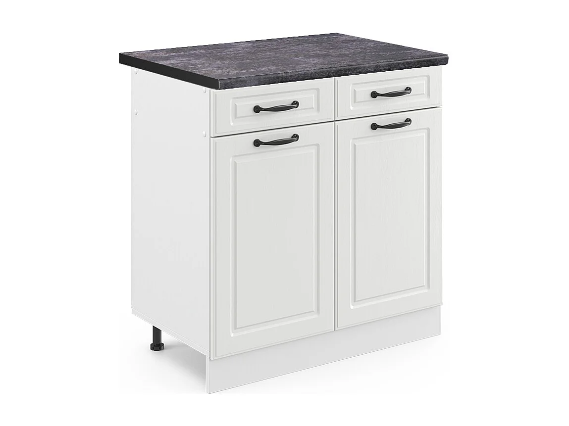 Meuble cuisine blanc campagne 80x60x81.6 r-line