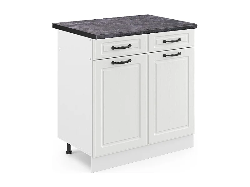 Meuble cuisine blanc campagne 80x60x81.6 r-line