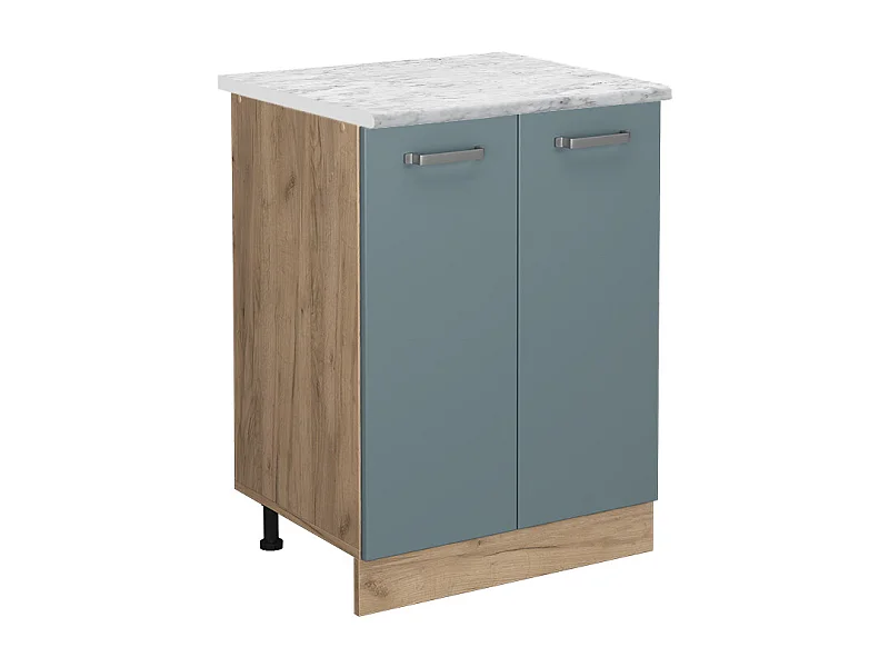 Küchenunterschrank blau-grau 60x60x81.6 r-line