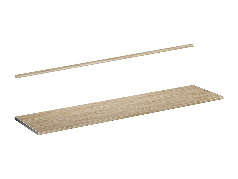 Encimera de cocina roble dorado 240x60x2.8 r-line