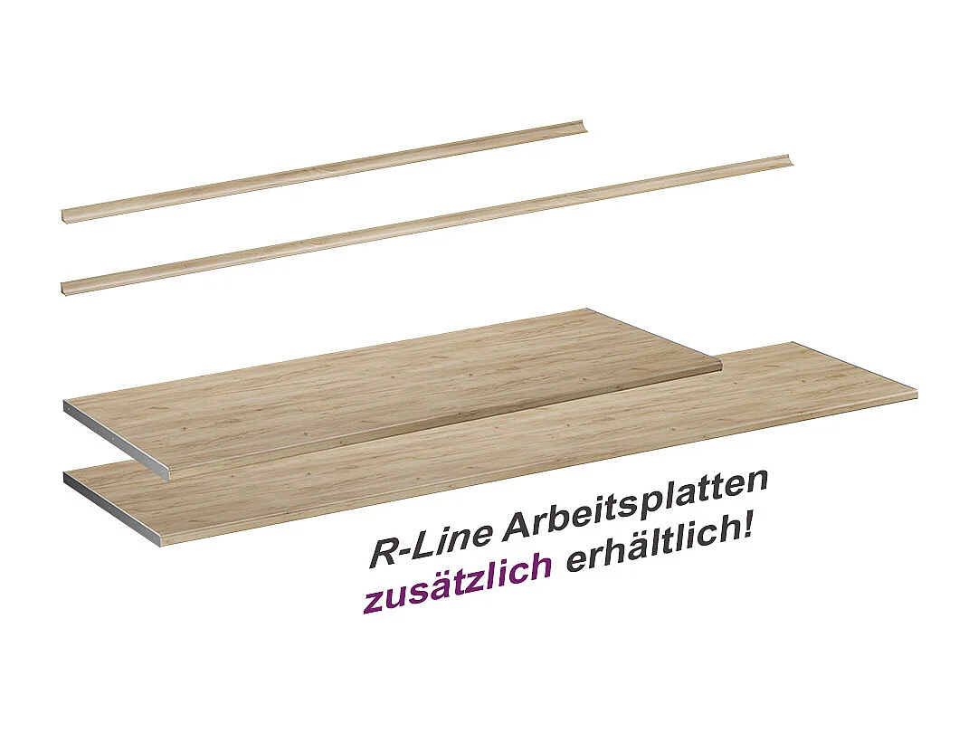 Keukenwerkblad krachtige eik goud 240x60x2.8 r-line