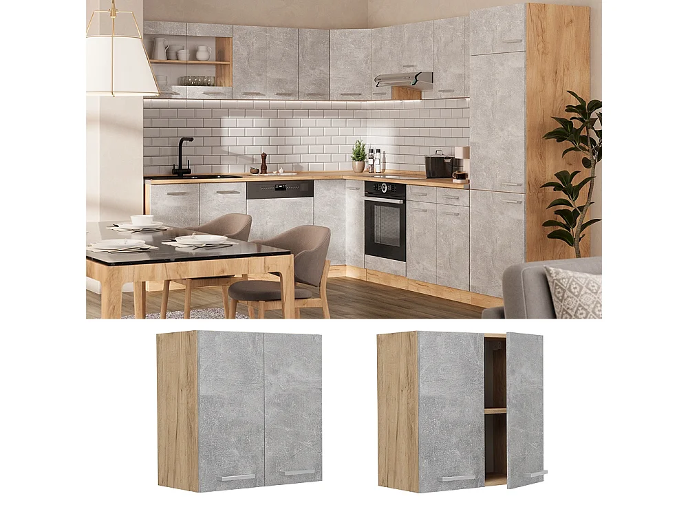 Wall cabinet concrete 60x31x60 r-line