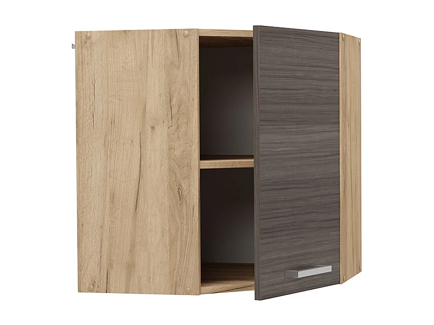 Armario colgante de esquina gris noble 57x34.1x60 r-line