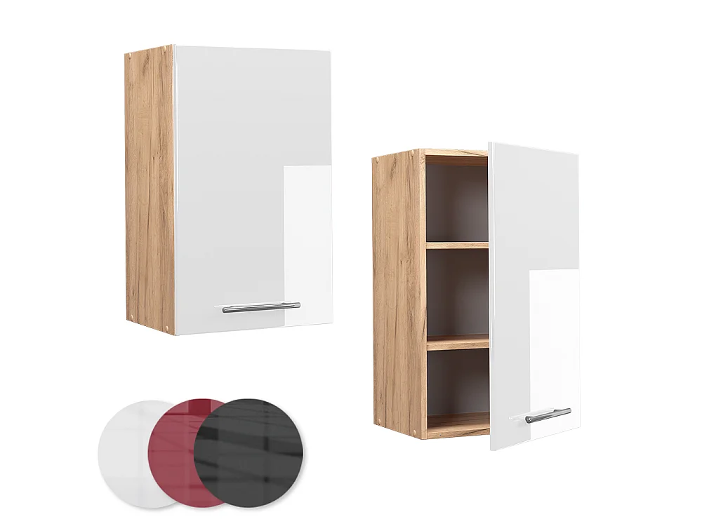 Pensile da cucina bianco lucido 45x34.1x72 fame-line