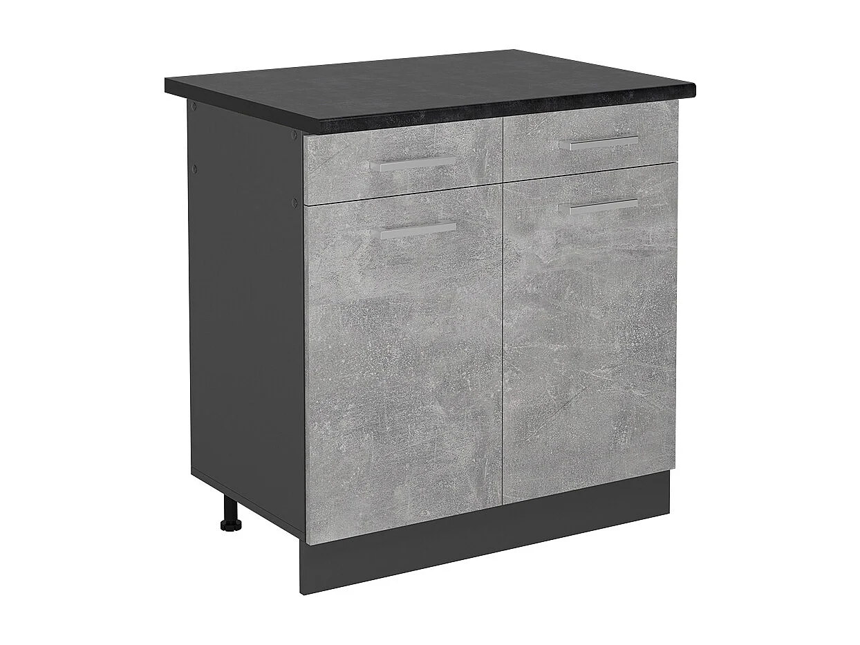 Meuble cuisine béton 80x60x81.6 r-line