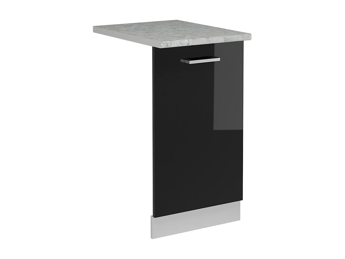 Pannello frontale della lavastoviglie nero lucido 45x1.6x81.8 r-line