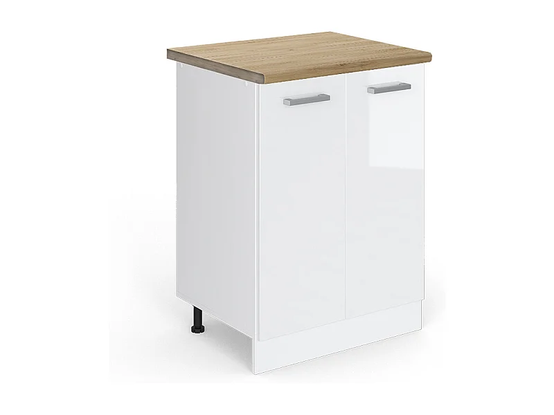 Küchenunterschrank weiß hochglanz 60x60x81.6 r-line