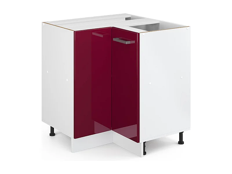 Meuble dangle rouge brillant 75.6x46x81.6 r-line