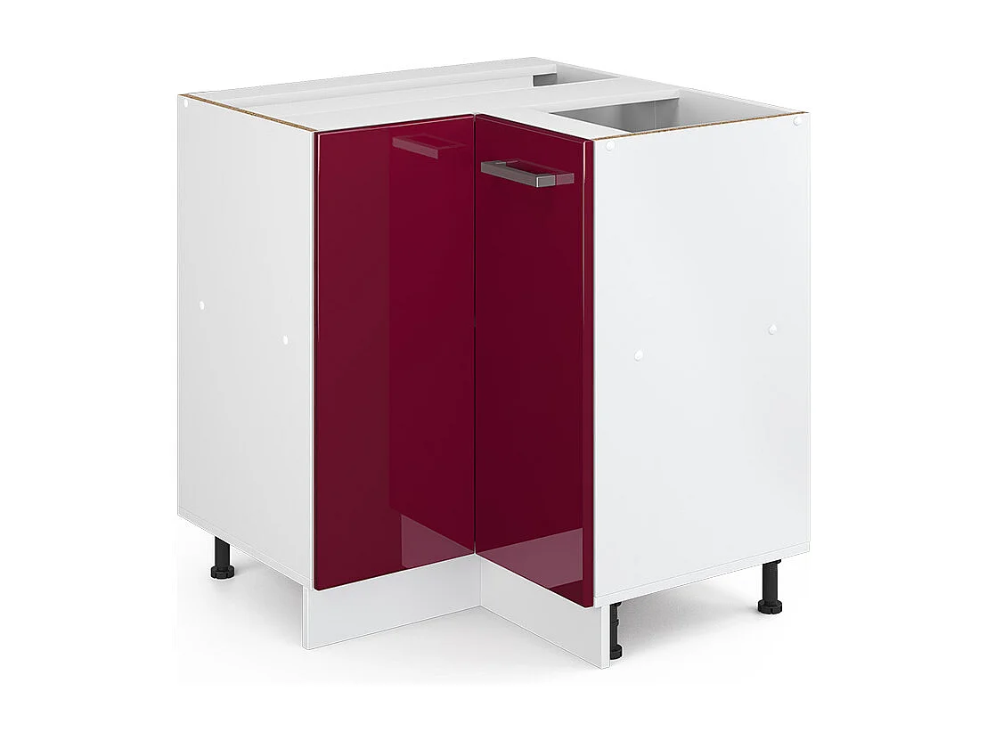 Meuble dangle rouge brillant 75.6x46x81.6 r-line