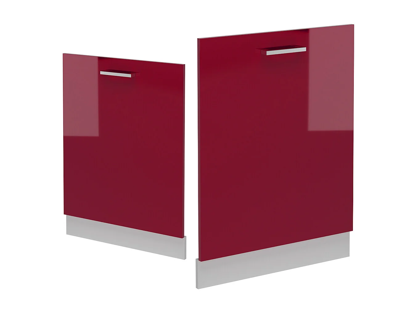 Panel frontal rojo de alto brillo 60x1.6x81.8 r-line