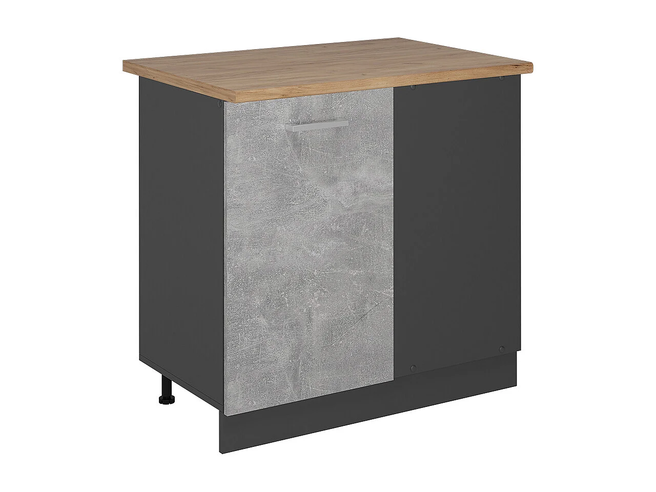 Mobile ad angolo cucina calcestruzzo 86x60x81.6 r-line