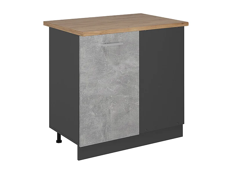 Hoekkast beton 86x60x81.6 r-line