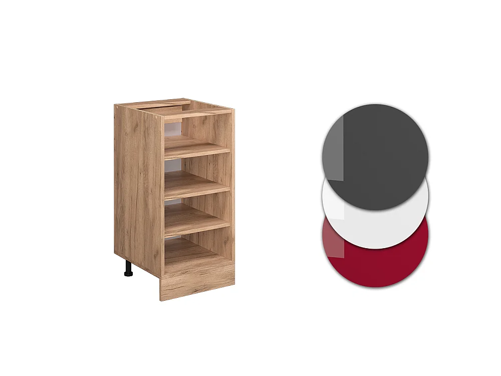 Etagère de cuisine chêne de force doré 40x44x81.6 r-line