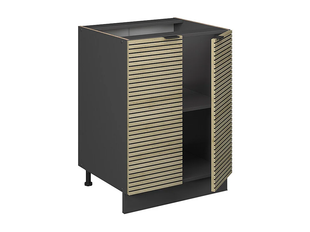 Keukenonderkast eiken paneel 60x51.6x82 fame-line