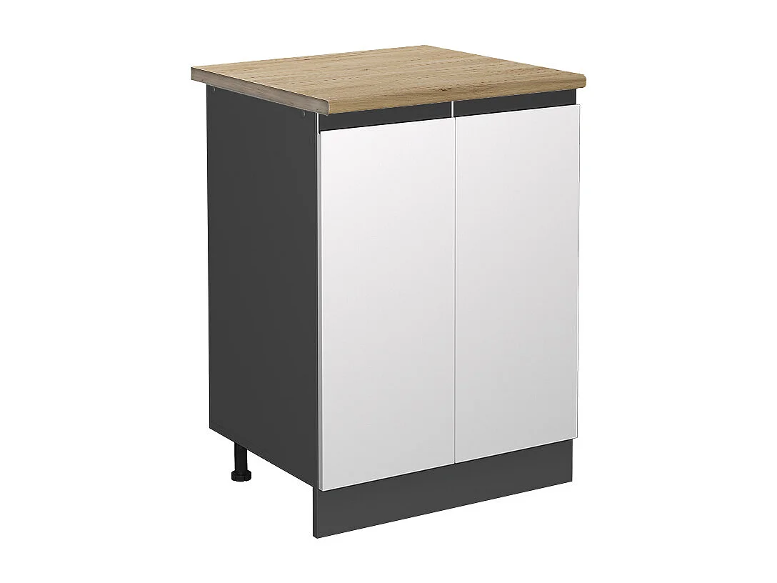 Meuble bas de cuisine blanc 60x60x81.6 r-line