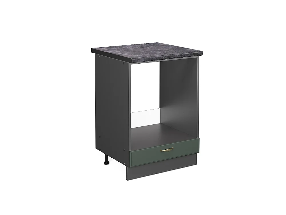 Mobile per forno da incasso Verde-oro rustico 60x60x82 fame-line