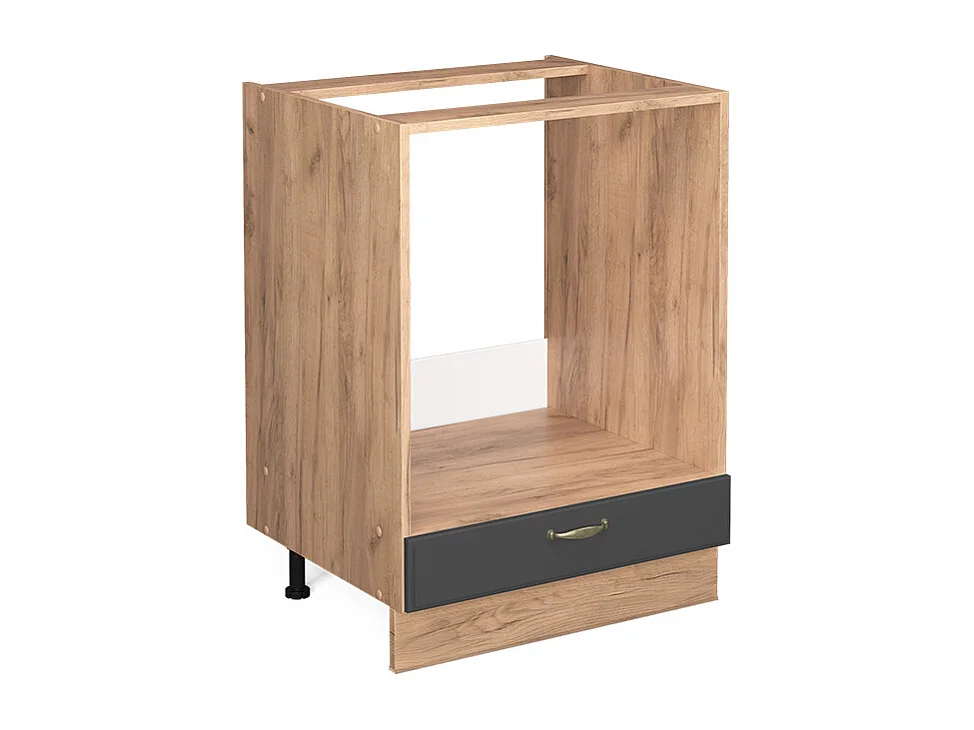 Mobile per forno da incasso antracite-oro 60x51.6x82 fame-line