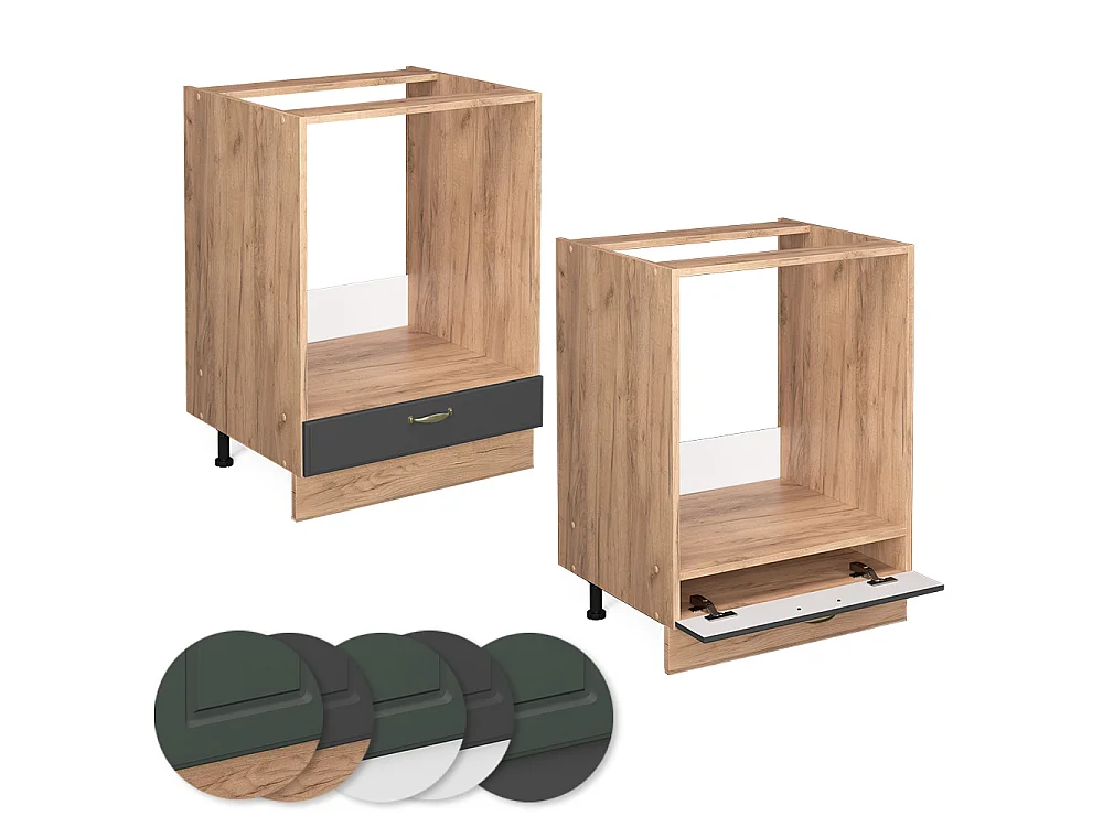 Armario para horno empotrado antracita-oro 60x51.6x82 fame-line