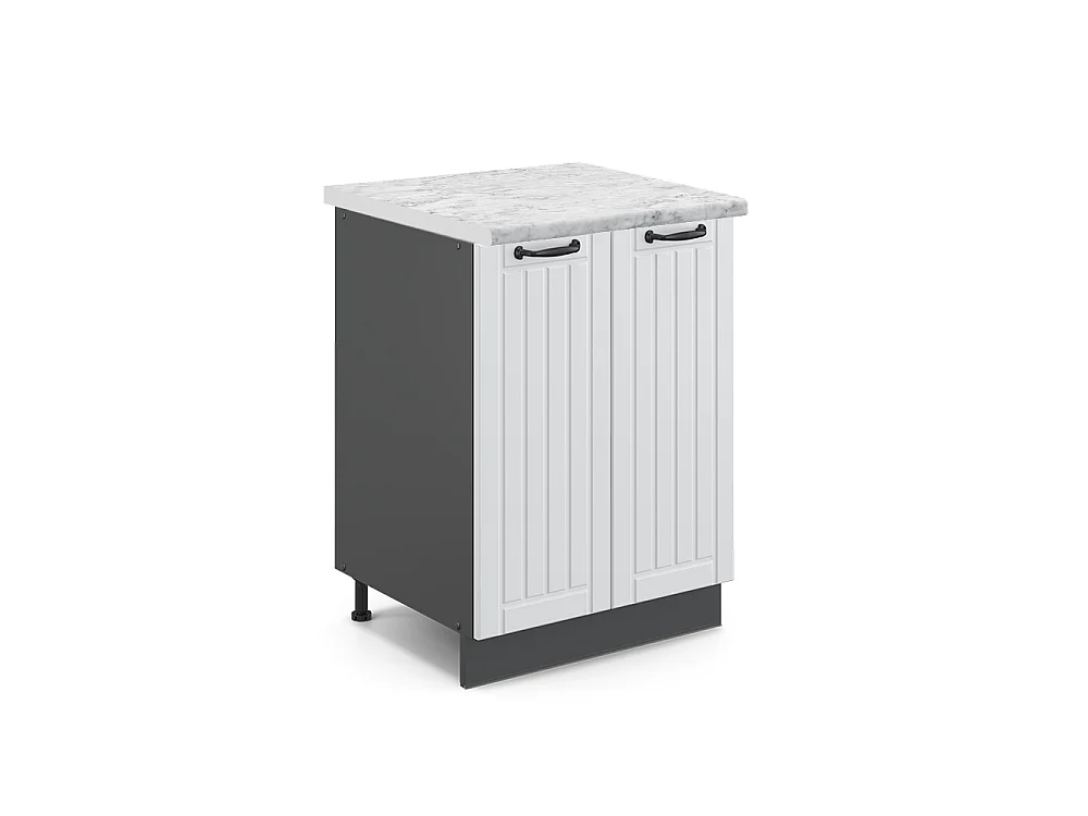 Meuble bas de cuisine blanc campagne 60x60x82 fame-line