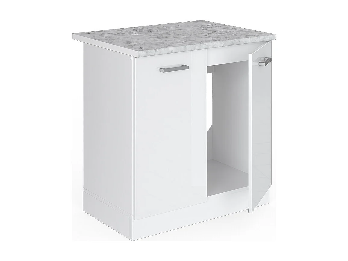 Mobile lavello cucina bianco lucido 80x60x81.6 r-line