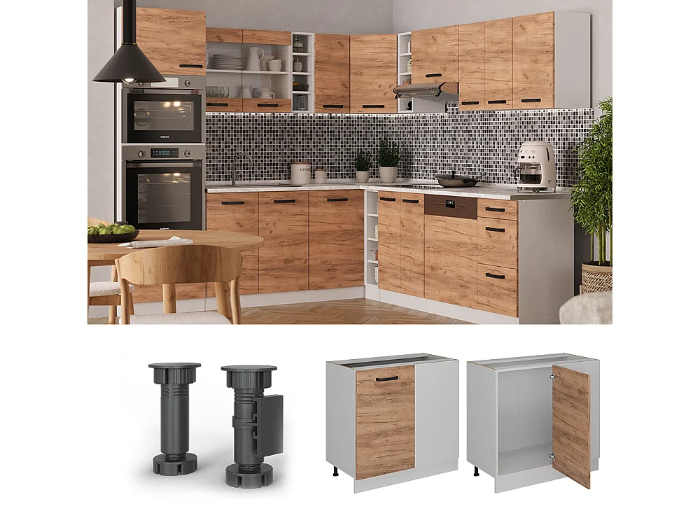 Meuble dangle chêne de force doré 86x60x81.6 r-line