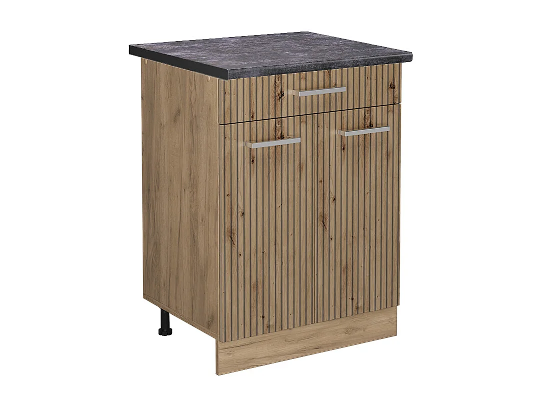 Meuble cuisine chêne artisan 60x60x81.6 r-line