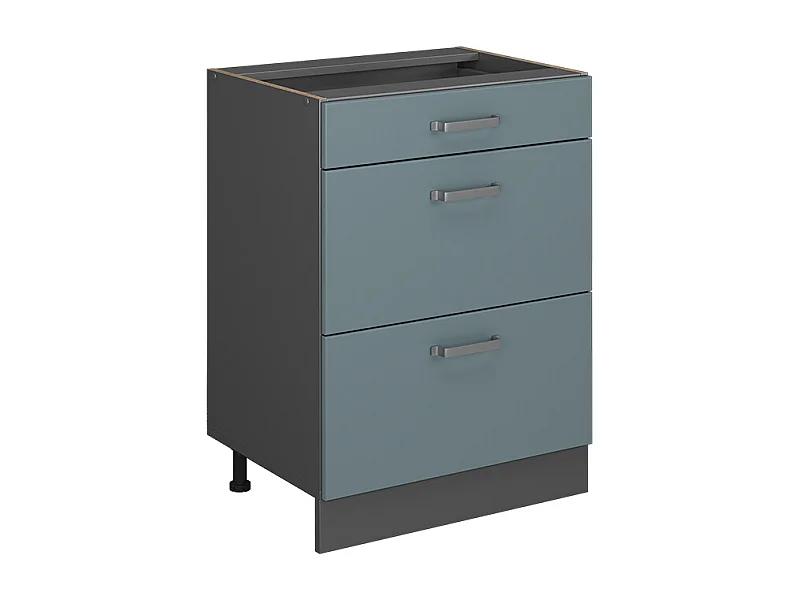 Mobiletto base per cucina grigio-blu 60x46x81.6 r-line