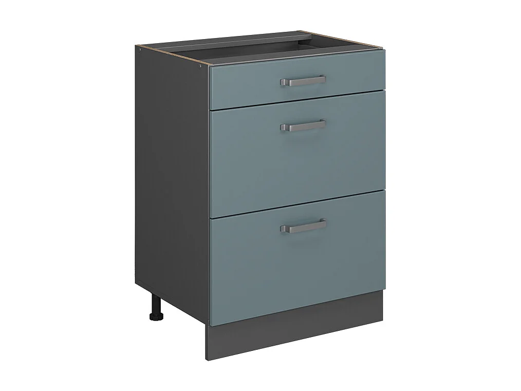 Mueble bajo de cocina gris azulado 60x46x81.6 r-line