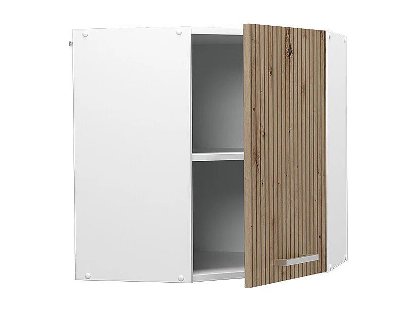 Armario colgante de esquina roble artesanal 57x34.1x60 r-line