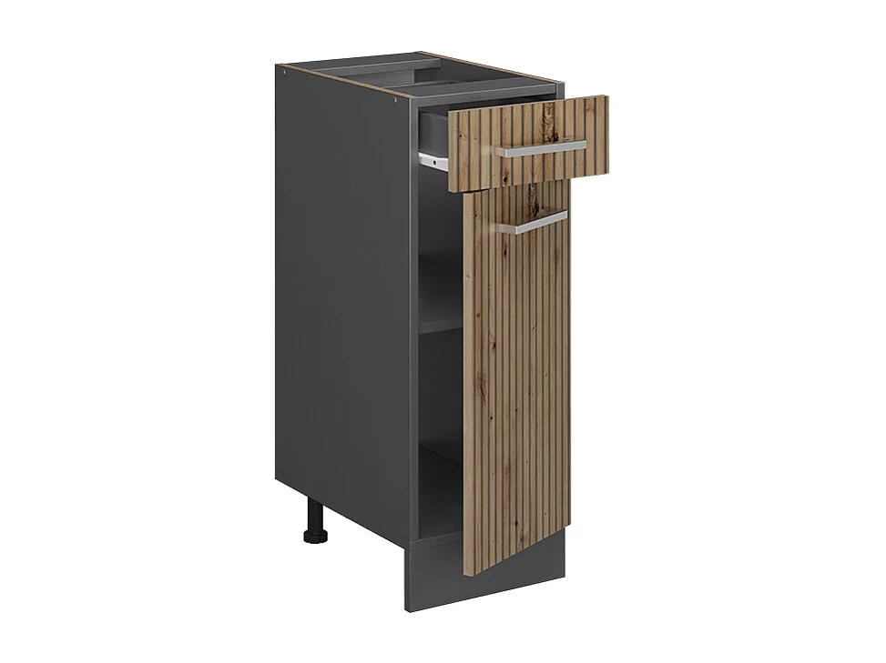 Mobiletto base per cucina rovere artigianale 30x60x81.6 r-line