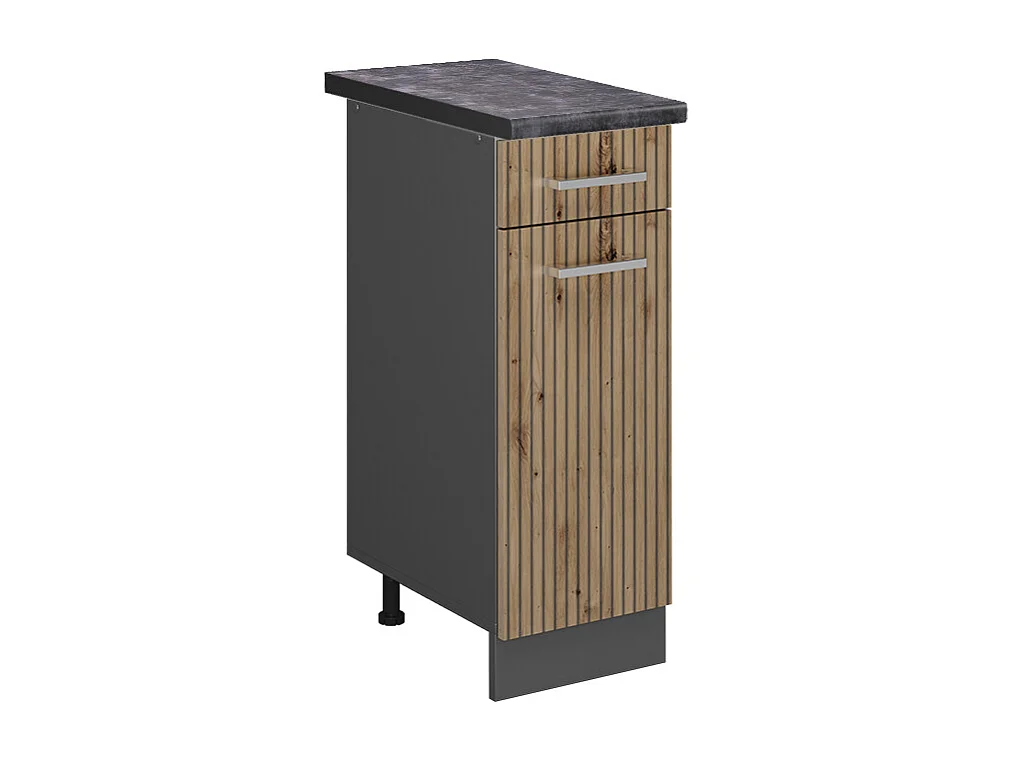 Meuble cuisine chêne artisan 30x60x81.6 r-line