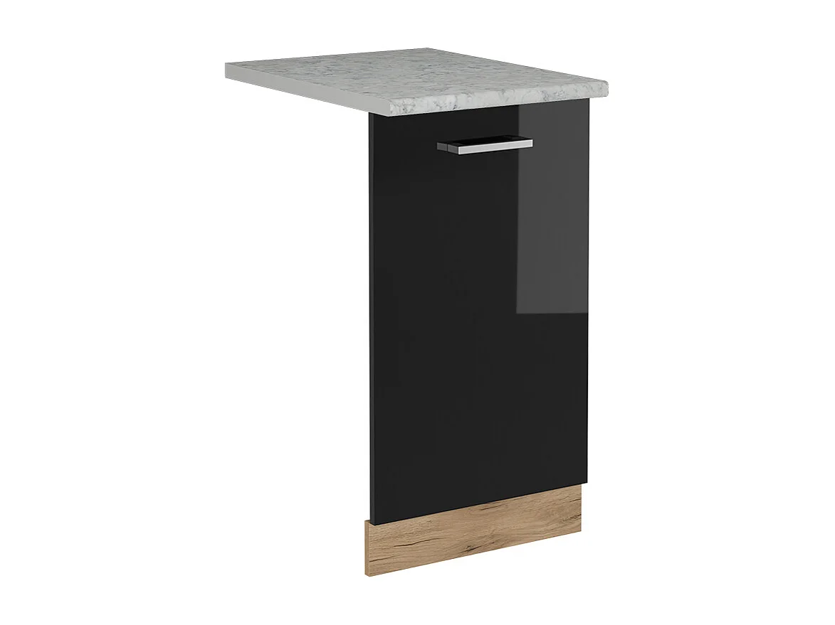 Pannello frontale della lavastoviglie nero lucido 45x1.6x81.8 r-line