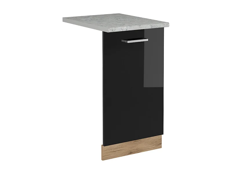 Pannello frontale della lavastoviglie nero lucido 45x1.6x81.8 r-line