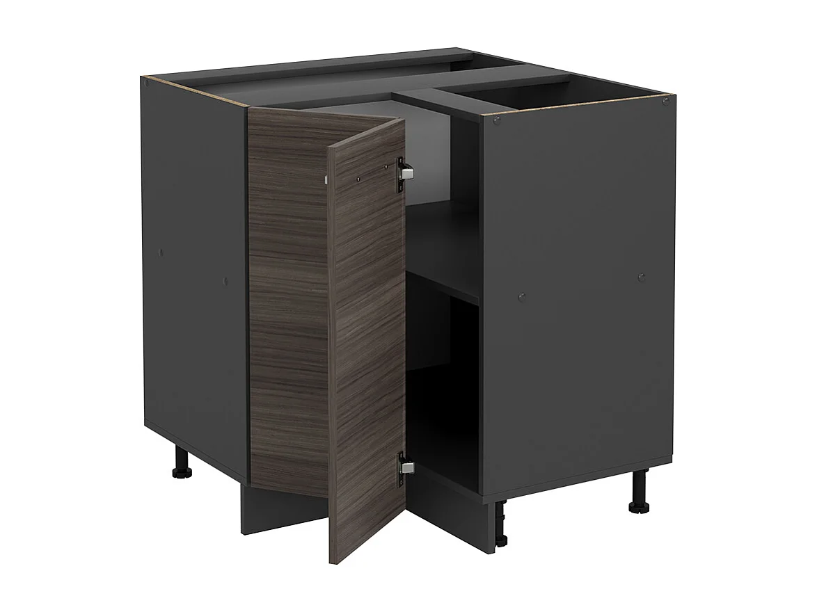 Armario de esquina gris noble 75.6x46x81.6 r-line