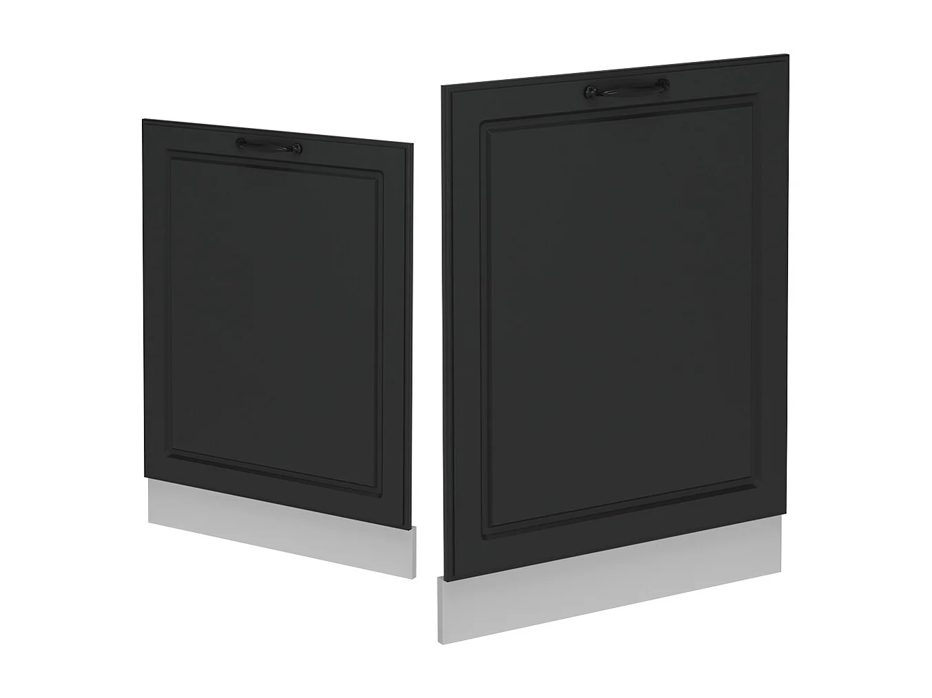 Façade de lave-vaisselle anthracite campagne 60x1.6x81.8 r-line