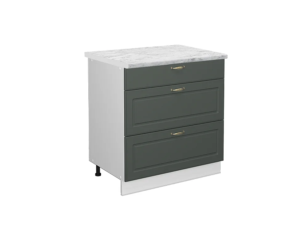 Mobiletto base per cucina Verde-oro rustico 80x60x82 fame-line