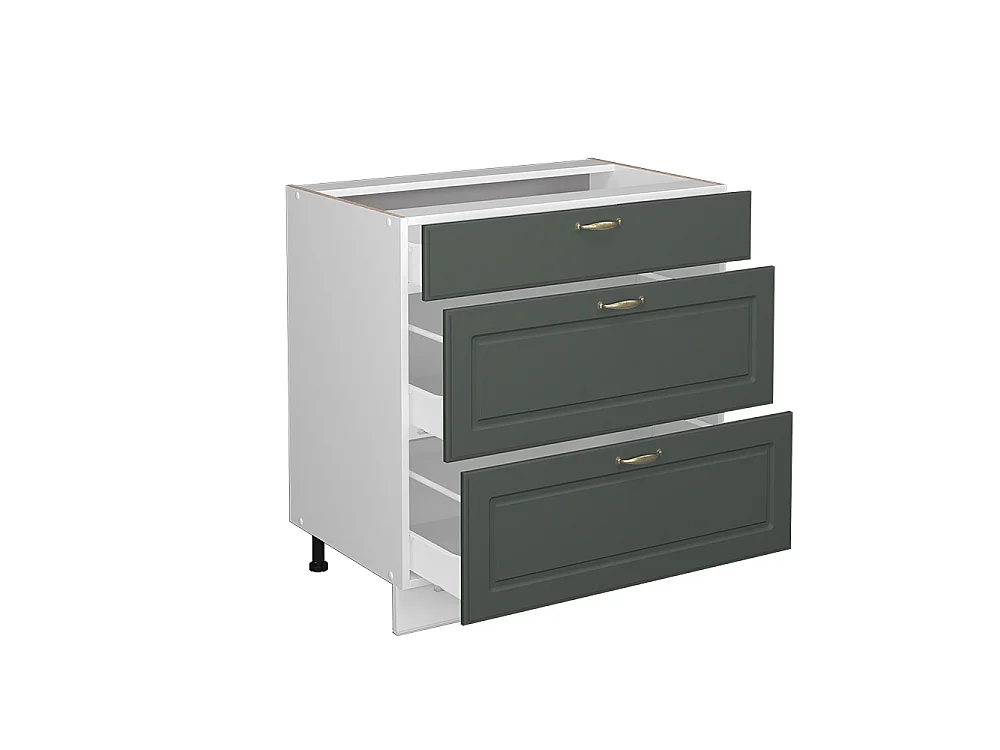 Mobiletto base per cucina Verde-oro rustico 80x60x82 fame-line