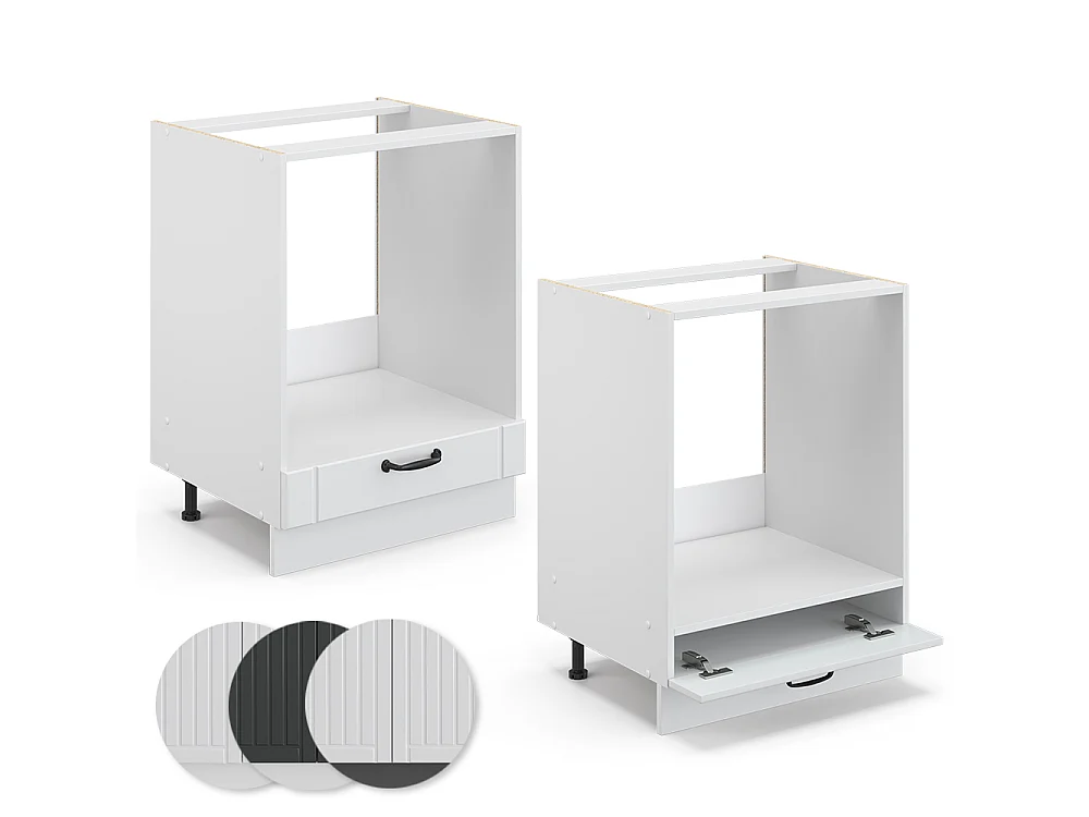 Armario para horno empotrado blanco casa de campo 60x51.6x82 fame-line
