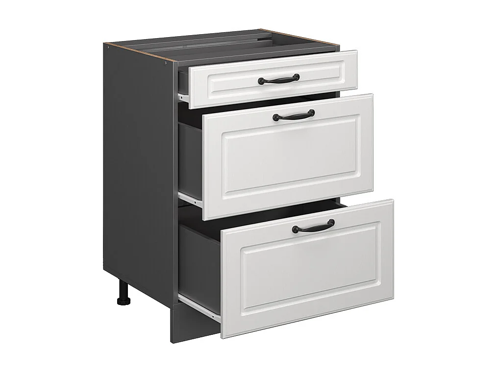 Mueble bajo de cocina blanco casa de campo 60x46x81.6 r-line