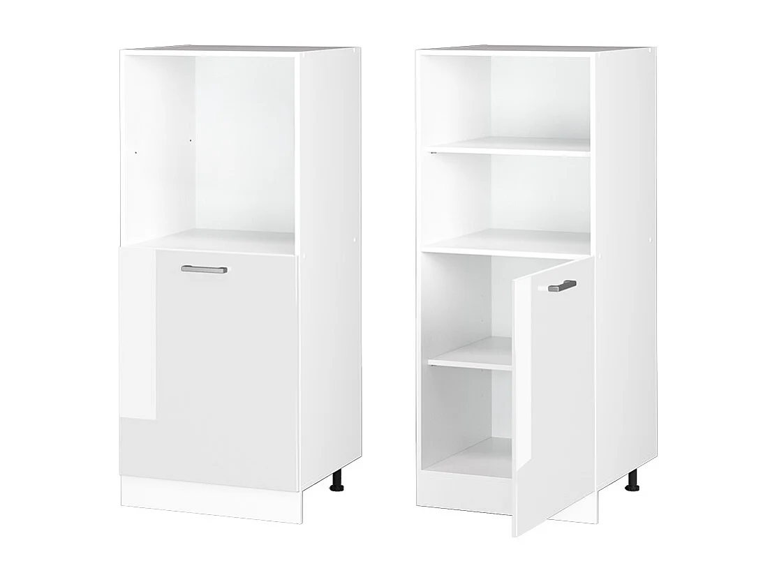 Meuble pour four blanc haute brillance 60x57x143 r-line