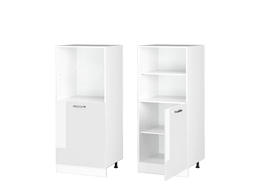 Oven housing cabinet white high gloss 60x57x143 r-line