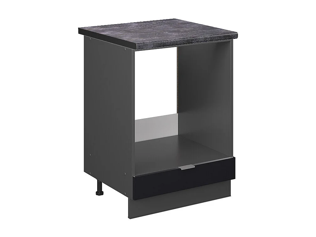 Mobile per forno da incasso nero a righe 60x60x82 fame-line