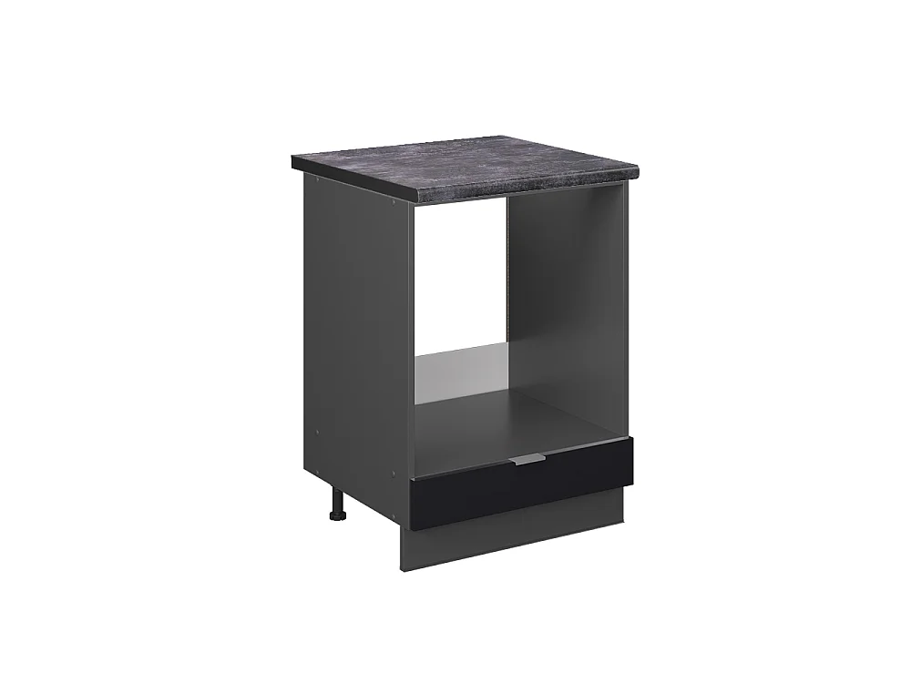 Mobile per forno da incasso Nero rigato 60x60x82 fame-line