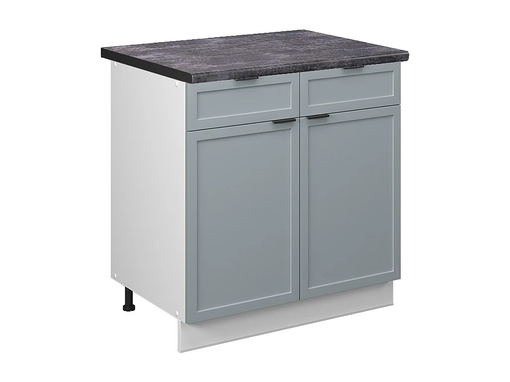 Meuble cuisine bleu clair-gris 80x60x82 fame-line