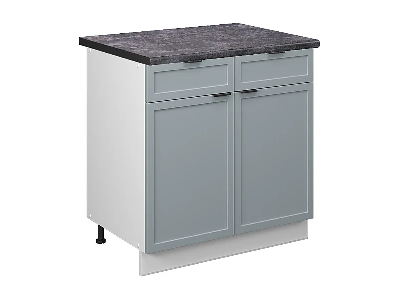 Meuble cuisine bleu clair-gris 80x60x82 fame-line